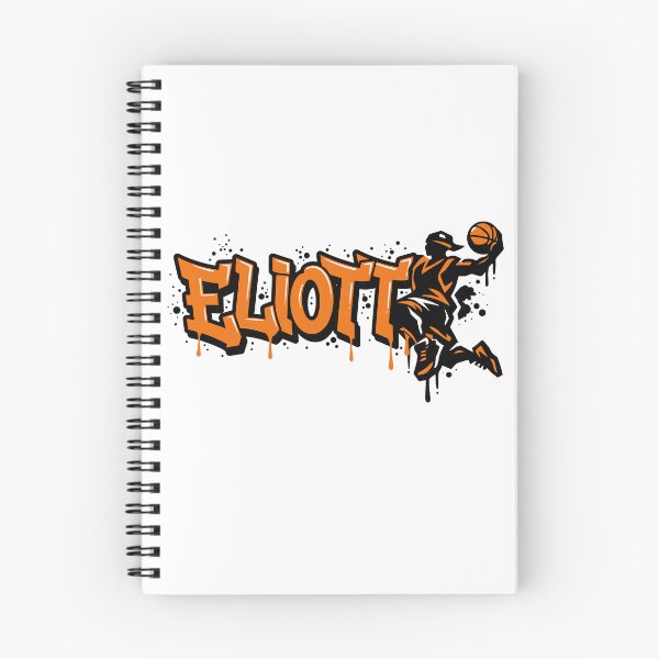 Item preview, Eliott Basketball Graffiti Street Art Slam Dunk Design designed and sold by digital.stickerperso.com.