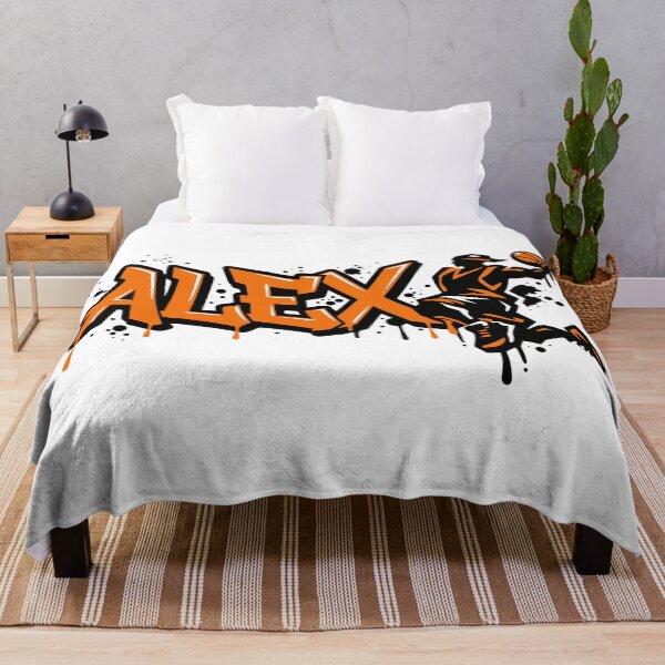 Item preview, Alex Basketball Graffiti Street Art Slam Dunk Design designed and sold by digital.stickerperso.com.