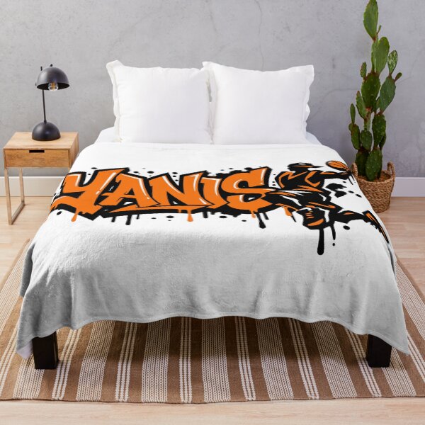 Item preview, Yanis Basketball Graffiti Street Art Slam Dunk Design designed and sold by digital.stickerperso.com.