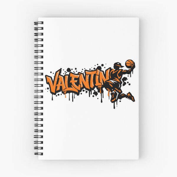 Item preview, Graffiti Drip Basket First Name Valentin designed and sold by digital.stickerperso.com.