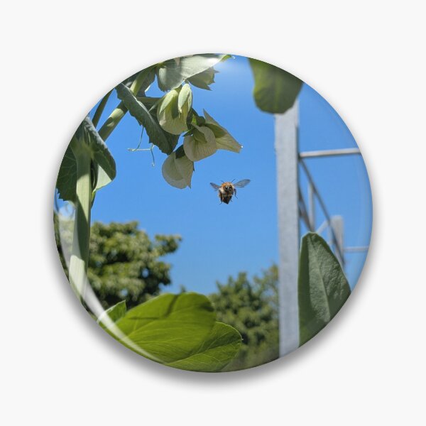 Item preview, Flowering plant with flying bee designed and sold by kramikramframes.