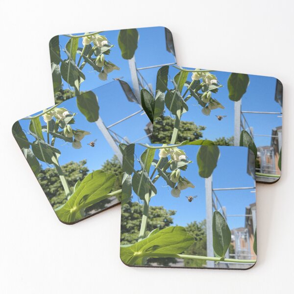 Item preview, Flowering plant with flying bee designed and sold by kramikramframes.