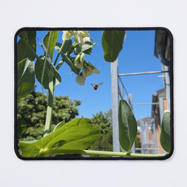 Item preview, Flowering plant with flying bee designed and sold by kramikramframes.