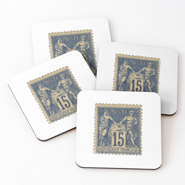 Item preview, France Blue 15 Franc Postage Stamp designed and sold by red-amber65.