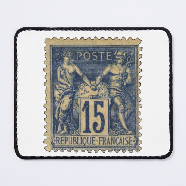 Item preview, France Blue 15 Franc Postage Stamp designed and sold by red-amber65.