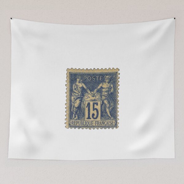 Item preview, France Blue 15 Franc Postage Stamp designed and sold by red-amber65.