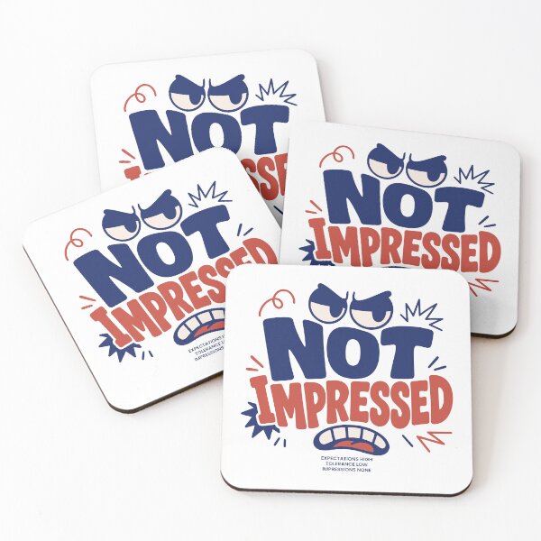 Item preview, Not Impressed Sarcastic Quote Burnout Design designed and sold by vectalux.