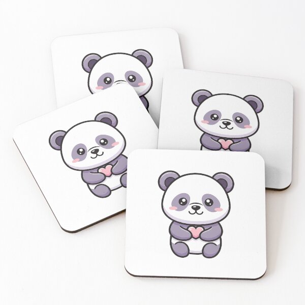 Item preview, Cute Kawaii Panda Holding Love Heart designed and sold by Osmose-Studio ⭐⭐⭐⭐⭐.