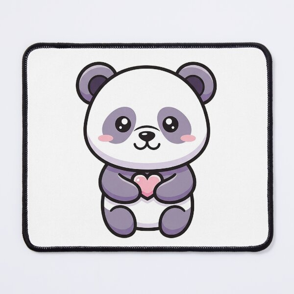 Item preview, Cute Kawaii Panda Holding Love Heart designed and sold by Osmose-Studio ⭐⭐⭐⭐⭐.