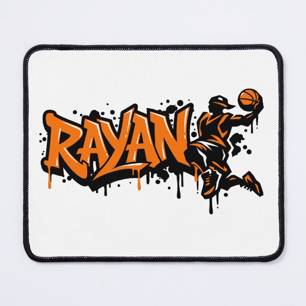 Item preview, Rayan Basketball Graffiti Street Art Slam Dunk Design designed and sold by digital.stickerperso.com.