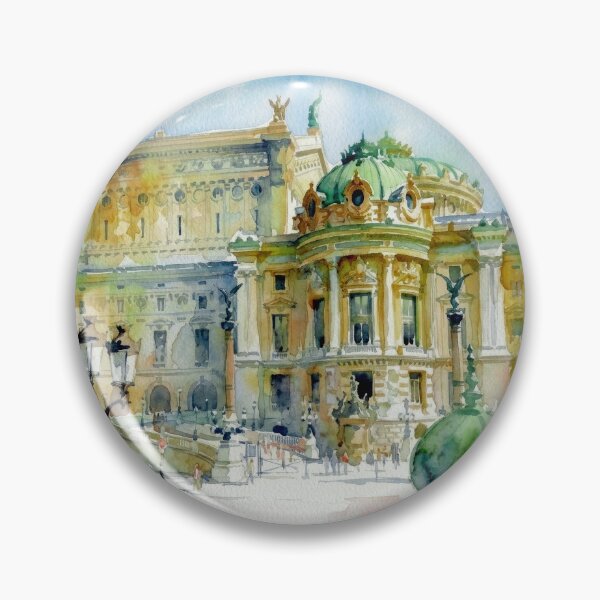Item preview, Opera Garnier Paris Watercolor designed and sold by caracatita75.