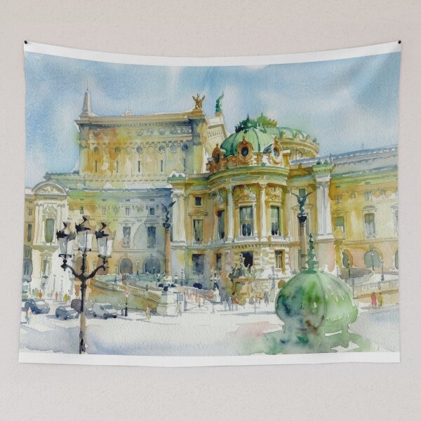 Item preview, Opera Garnier Paris Watercolor designed and sold by caracatita75.
