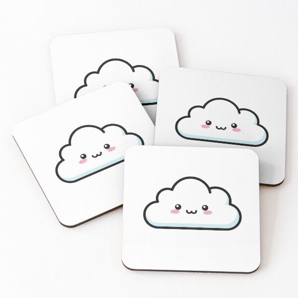 Item preview, Cute Blushing Kawaii Cloud with Rosy Cheeks designed and sold by Osmose-Studio.