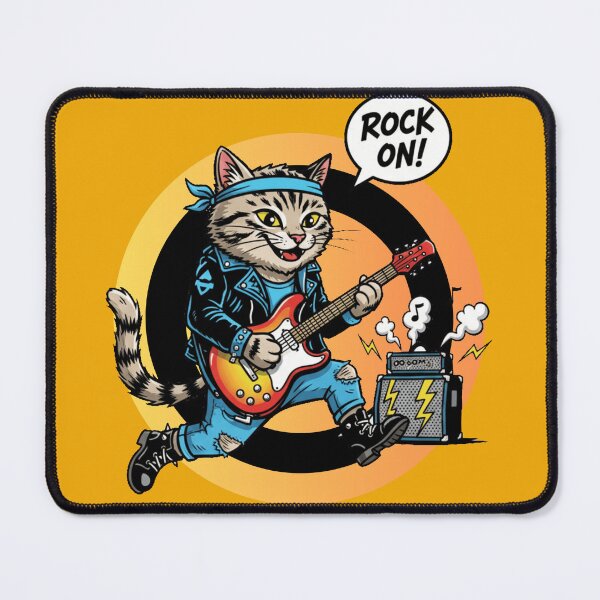 Item preview, Cat Playing Guitar | Rock On designed and sold by McThingummy.