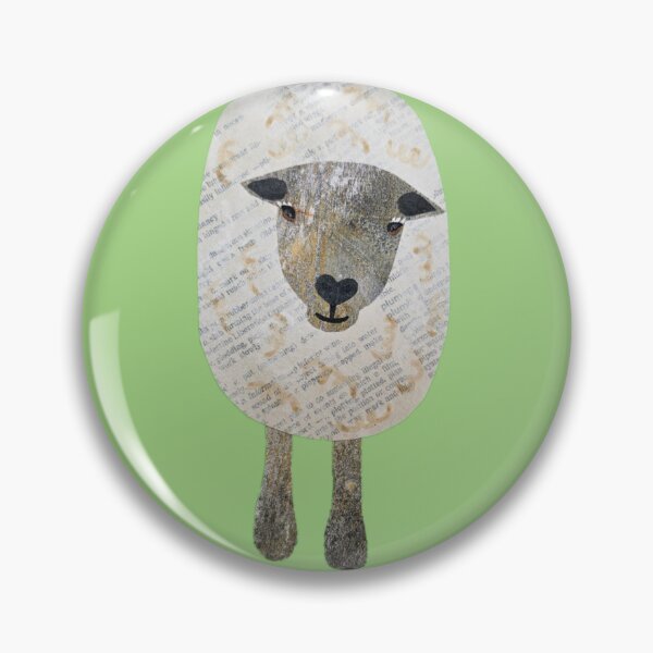 Item preview, Curly the sheep collage designed and sold by RachelHayesArt.