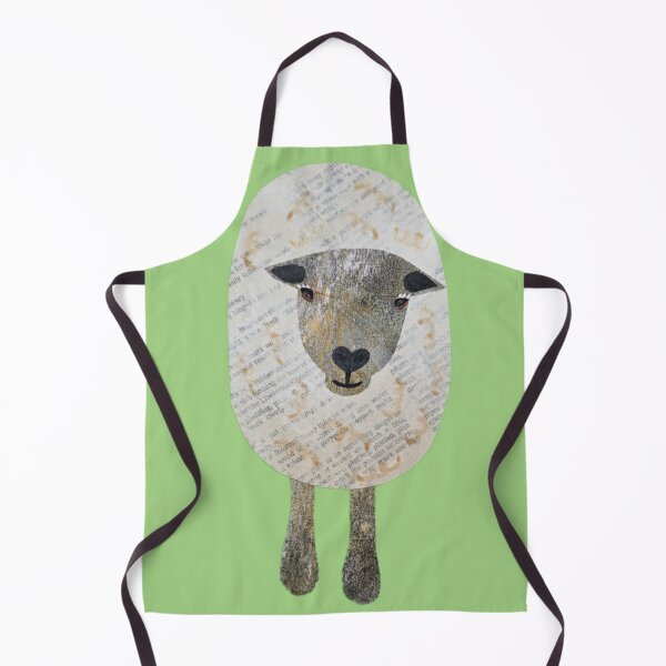 Item preview, Curly the sheep collage designed and sold by RachelHayesArt.