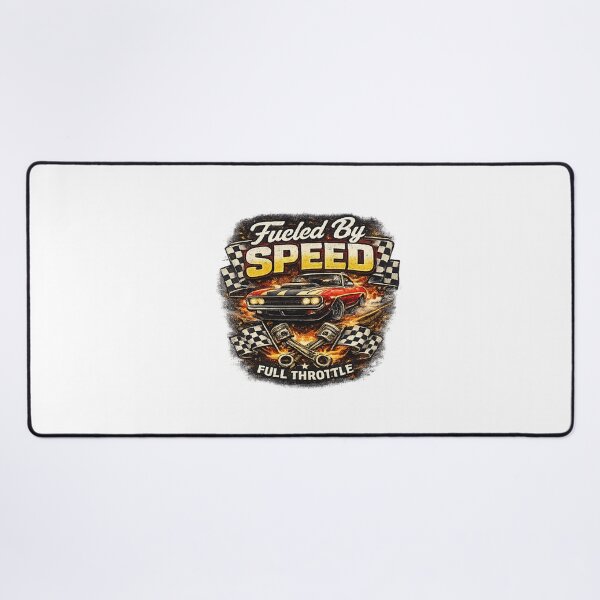 Item preview, Fueled By Speed Vintage Muscle Car Racing Design designed and sold by Artbysarmina.