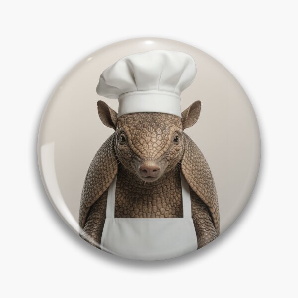 Item preview, Funny Armadillo Chef Realistic Animal Cooking Humor Art designed and sold by LazyOwlStore.