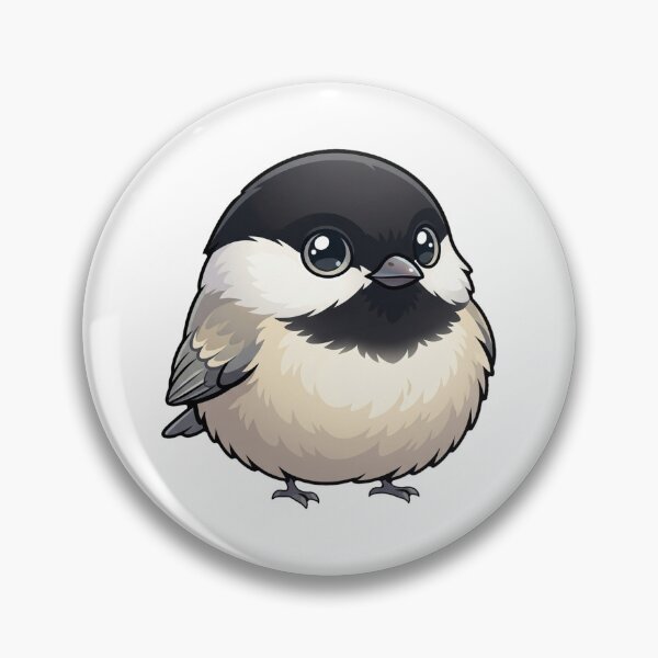 Item preview, Cute Fluffy Chonky Fat Chickadee Bird Borb designed and sold by DuckOddity.