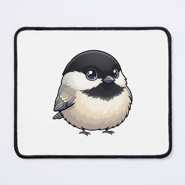 Item preview, Cute Fluffy Chonky Fat Chickadee Bird Borb designed and sold by DuckOddity.
