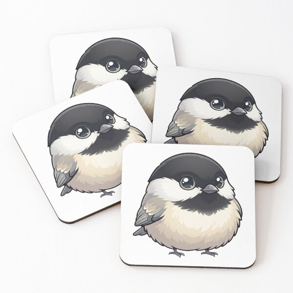 Item preview, Cute Fluffy Chonky Fat Chickadee Bird Borb designed and sold by DuckOddity.