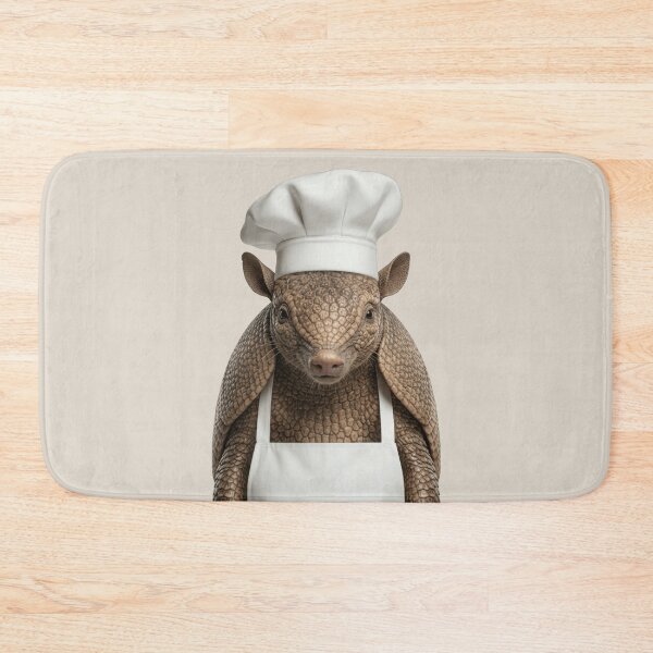 Item preview, Funny Armadillo Chef Realistic Animal Cooking Humor Art designed and sold by LazyOwlStore.