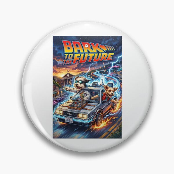 Item preview, Bark to the Future - Funny 80s Sci-Fi Dog Movie Parody designed and sold by PupFiction26.