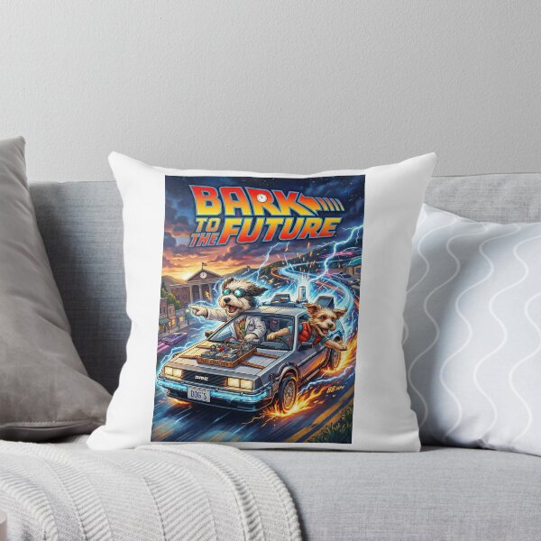 Item preview, Bark to the Future - Funny 80s Sci-Fi Dog Movie Parody designed and sold by PupFiction26.
