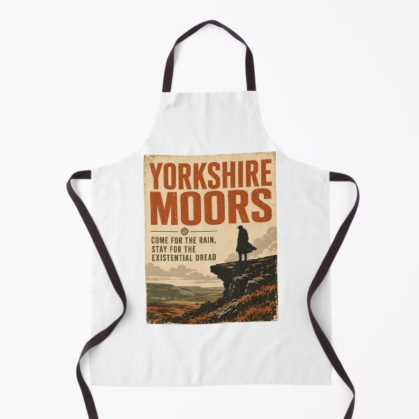 Item preview, Yorkshire Moors Wuthering Heights Existential Dread Vintage Poster designed and sold by Fenay Designs.