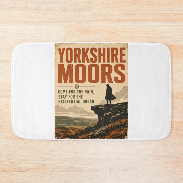 Item preview, Yorkshire Moors Wuthering Heights Existential Dread Vintage Poster designed and sold by Fenay Designs.