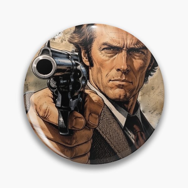 Item preview, Dirty Harry, Clint Eastwood - badass with Revolver designed and sold by JacekKita.