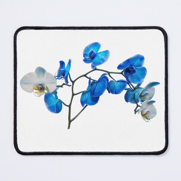 Item preview, Exotic Blue Orchids on White designed and sold by MariaAbaza.