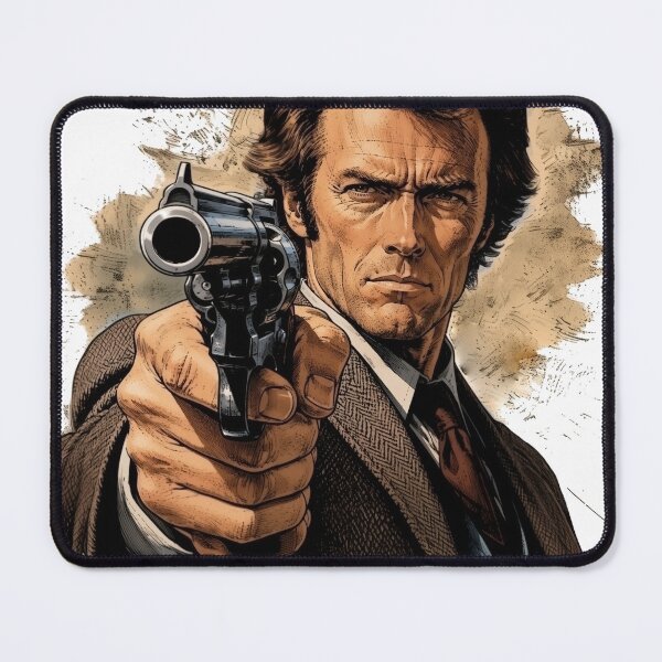 Item preview, Dirty Harry, Clint Eastwood - badass with Revolver designed and sold by JacekKita.