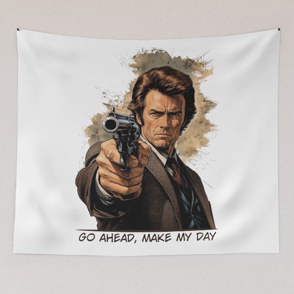 Item preview, Dirty Harry, Clint Eastwood - badass with Revolver designed and sold by JacekKita.