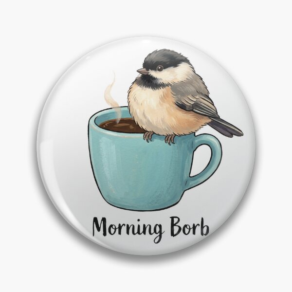 Item preview, Cozy Coffee Mug Fat Chickadee Morning Borb designed and sold by DuckOddity.