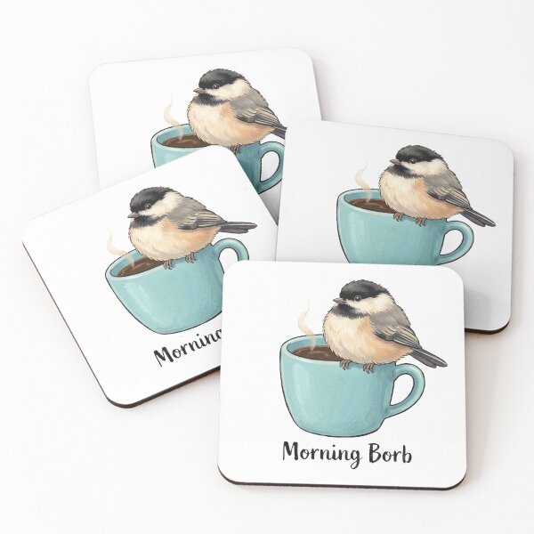 Item preview, Cozy Coffee Mug Fat Chickadee Morning Borb designed and sold by DuckOddity.