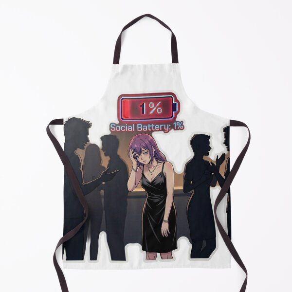 Item preview, Social Battery 1 Percent Anime Girl Introvert Meme designed and sold by DailyStruggleCo.