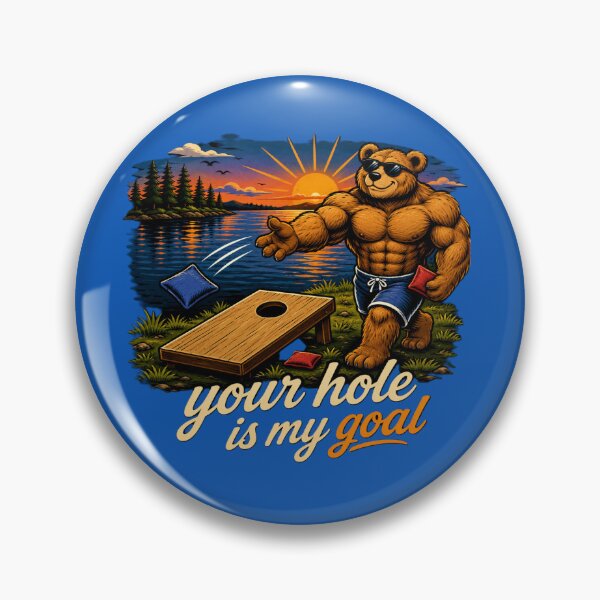 Item preview, Bear Playing Cornhole designed and sold by RCExpedition.