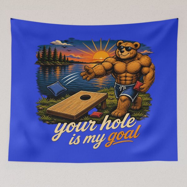 Item preview, Bear Playing Cornhole designed and sold by RCExpedition.