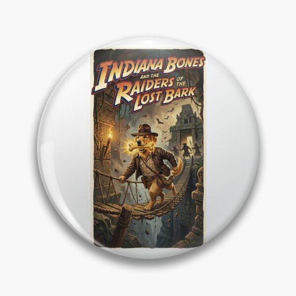 Item preview, Indiana Bones Raiders of the Lost Bark - Funny Adventure Dog Parody designed and sold by PupFiction26.