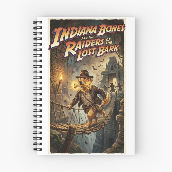 Item preview, Indiana Bones Raiders of the Lost Bark - Funny Adventure Dog Parody designed and sold by PupFiction26.