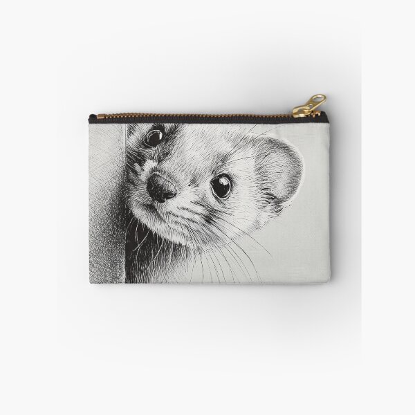 Item preview, Curious Ermine Peeking designed and sold by lautir.
