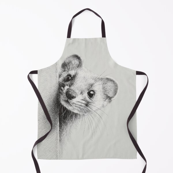 Item preview, Curious Ermine Peeking designed and sold by lautir.