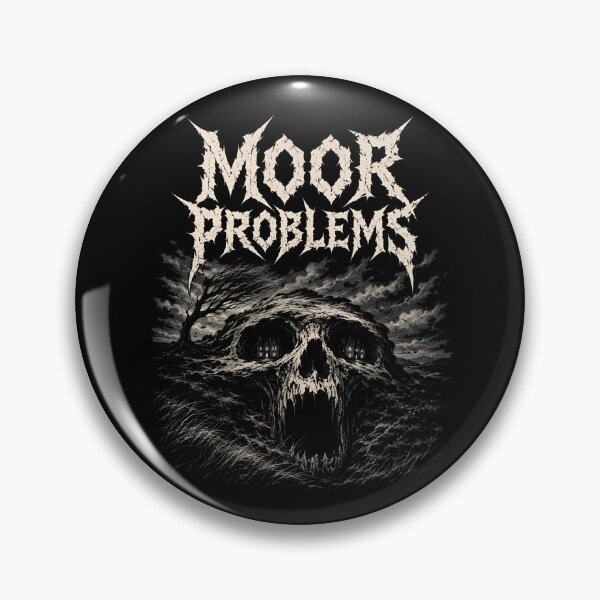 Item preview, Moor Problems Heavy Metal Wuthering Heights Skull Gothic Art designed and sold by Fenay Designs.