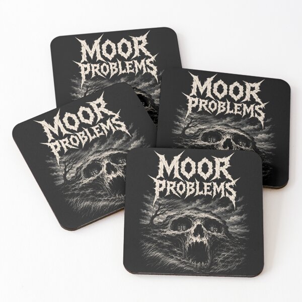 Item preview, Moor Problems Heavy Metal Wuthering Heights Skull Gothic Art designed and sold by Fenay Designs.