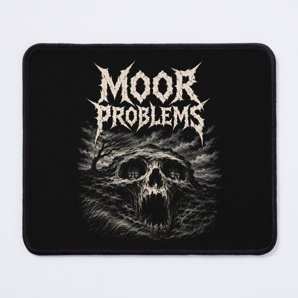 Item preview, Moor Problems Heavy Metal Wuthering Heights Skull Gothic Art designed and sold by Fenay Designs.