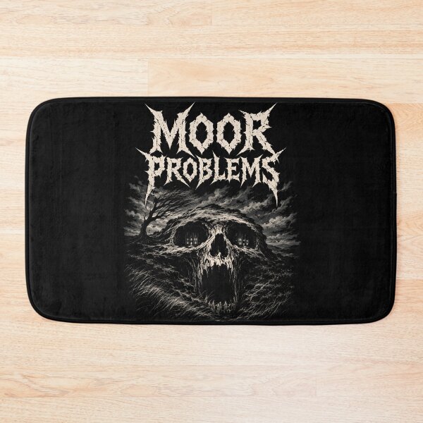 Item preview, Moor Problems Heavy Metal Wuthering Heights Skull Gothic Art designed and sold by Fenay Designs.