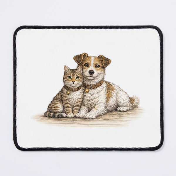 Item preview, Beautiful Tartarian Royal Cat & Dog - In Love - Visualise Invisible designed and sold by VisualiseIt.