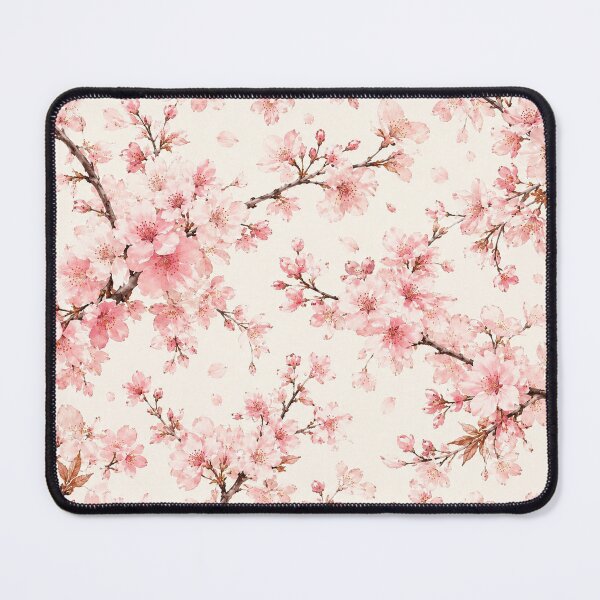 Item preview, Soft Pink Sakura Blossom Botanical Bedding Pattern Design designed and sold by ArcanePrintsxo.