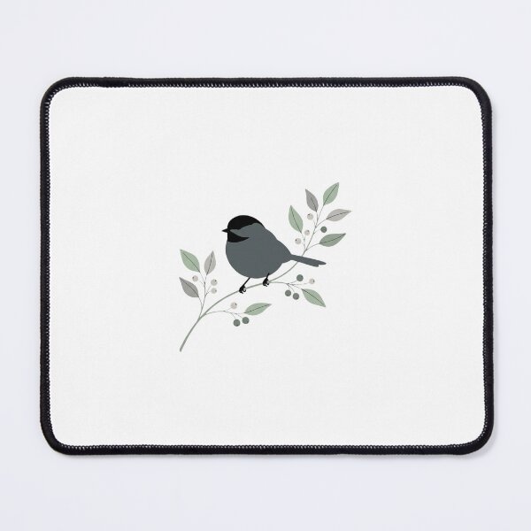 Item preview, Minimalist Aesthetic Fat Chickadee Eucalyptus Branch designed and sold by DuckOddity.